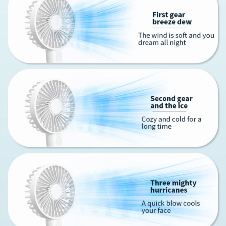 F35 With Hanging Hole Rechargeable Cooling Fan Powerful Handheld Fan 1200mAh Desk Fan(Pink) - Electric Fans by PMC TechLife | Online Shopping South Africa | PMC TechLife | Buy Now Pay Later Mobicred