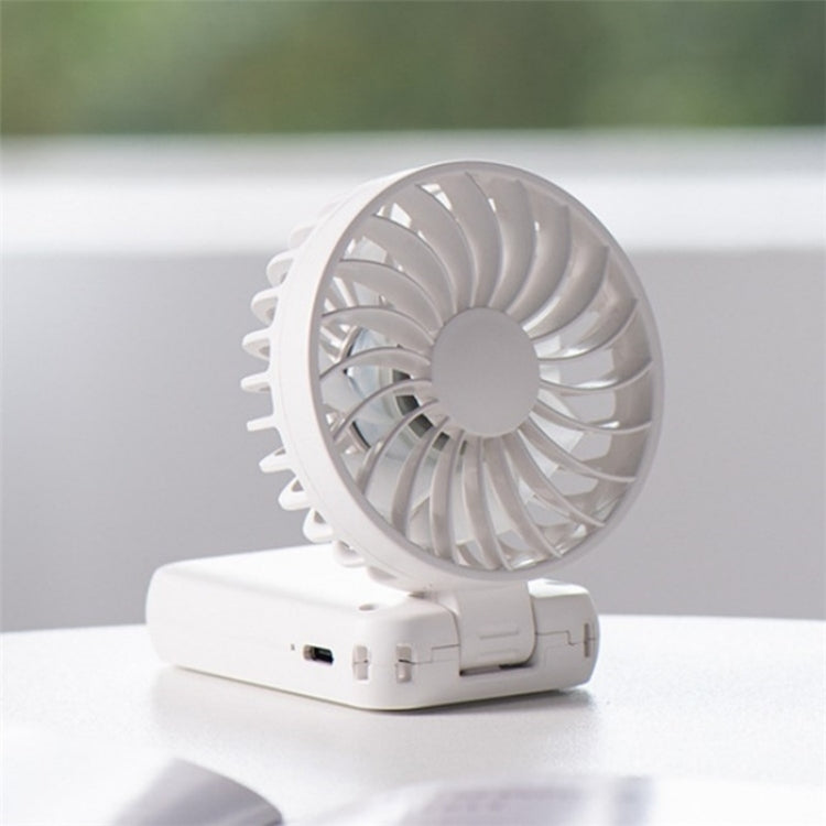 F458 With Neck Rope Summer 3 Speeds Adjustable Foldable Mini Handheld Fan(Orange) - Electric Fans by PMC TechLife | Online Shopping South Africa | PMC TechLife | Buy Now Pay Later Mobicred