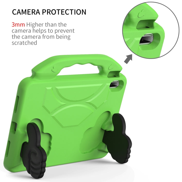 For iPad Air 11 2025 / 2024 Children EVA Shockproof Tablet Case with Thumb Bracket(Green) - iPad Air 11 2025 / 2024 Cases by PMC TechLife | Online Shopping South Africa | PMC TechLife | Buy Now Pay Later Mobicred