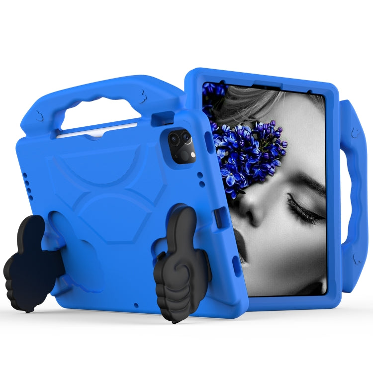 For iPad Pro 13 2024 Children EVA Shockproof Tablet Case with Thumb Bracket(Blue) - iPad Pro 13 2024 Cases by PMC Jewellery | Online Shopping South Africa | PMC Jewellery | Buy Now Pay Later Mobicred