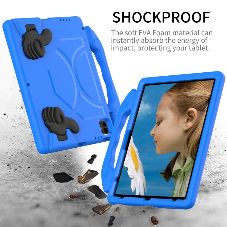 For iPad Pro 13 2024 Children EVA Shockproof Tablet Case with Thumb Bracket(Blue) - iPad Pro 13 2024 Cases by PMC TechLife | Online Shopping South Africa | PMC TechLife | Buy Now Pay Later Mobicred