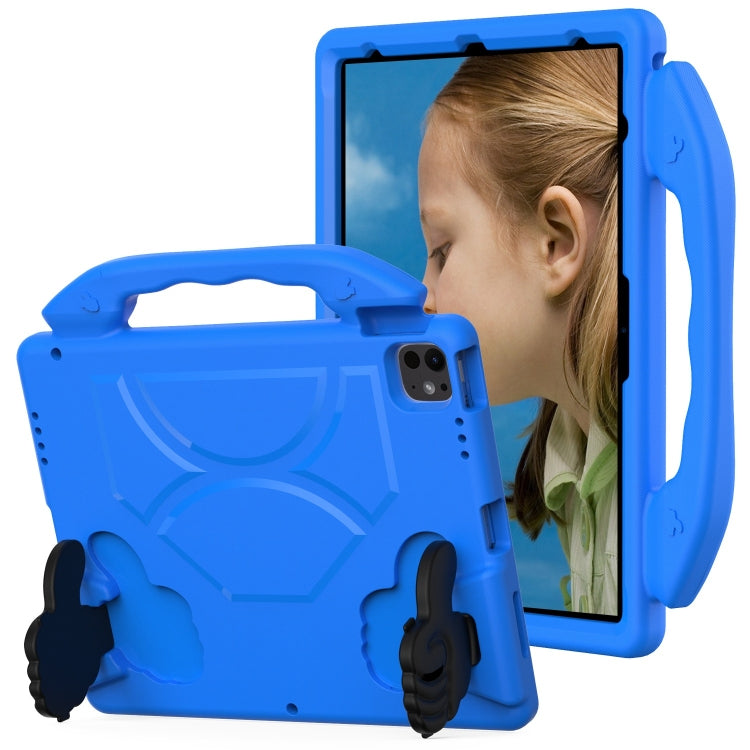 For iPad Pro 13 2024 Children EVA Shockproof Tablet Case with Thumb Bracket(Blue) - iPad Pro 13 2024 Cases by PMC TechLife | Online Shopping South Africa | PMC TechLife | Buy Now Pay Later Mobicred