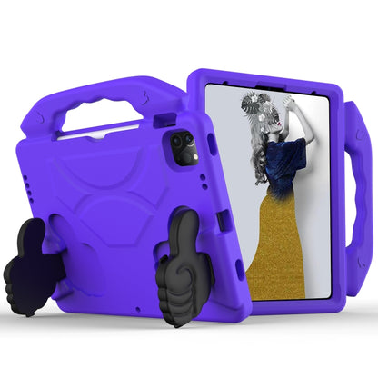 For iPad Pro 13 2024 Children EVA Shockproof Tablet Case with Thumb Bracket(Purple) - iPad Pro 13 2024 Cases by PMC Jewellery | Online Shopping South Africa | PMC Jewellery | Buy Now Pay Later Mobicred