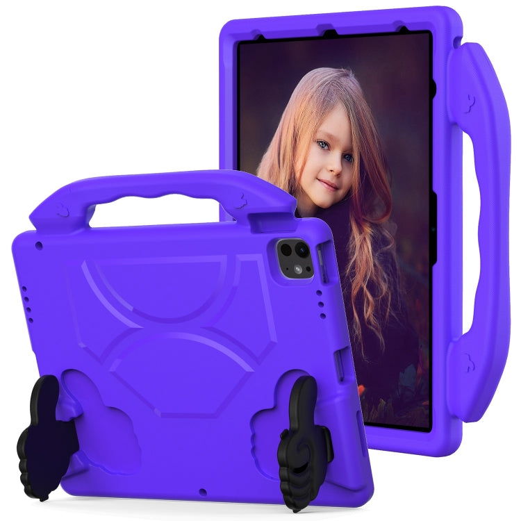 For iPad Pro 13 2024 Children EVA Shockproof Tablet Case with Thumb Bracket(Purple) - iPad Pro 13 2024 Cases by PMC TechLife | Online Shopping South Africa | PMC TechLife | Buy Now Pay Later Mobicred