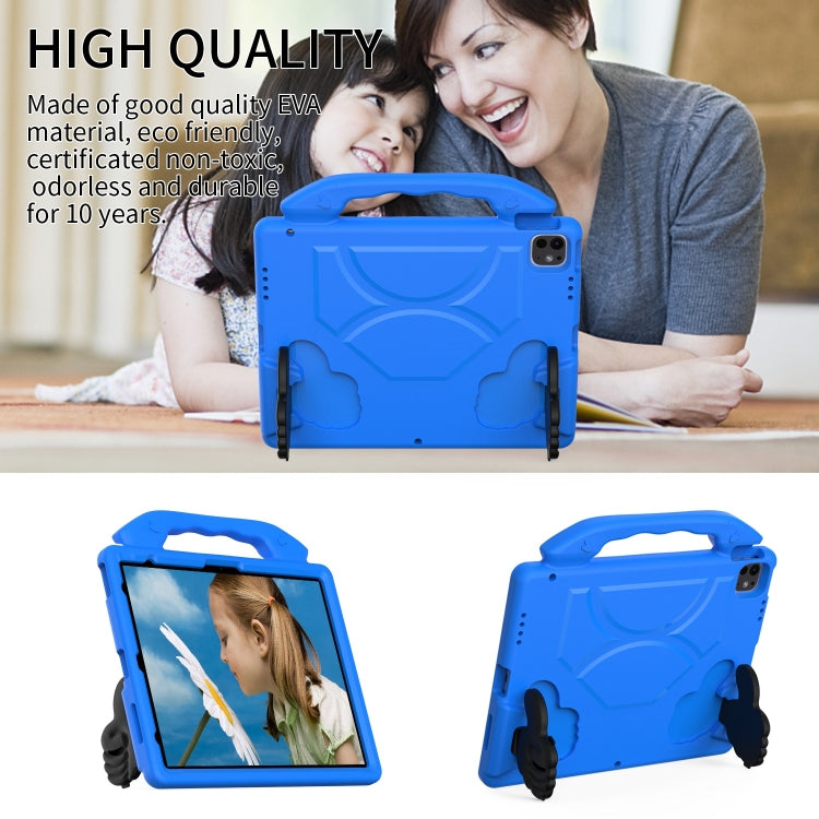 For iPad Air 13 2025 / 2024 Children EVA Shockproof Tablet Case with Thumb Bracket(Blue) - iPad Air 13 2025 / 2024 Cases by PMC TechLife | Online Shopping South Africa | PMC TechLife | Buy Now Pay Later Mobicred