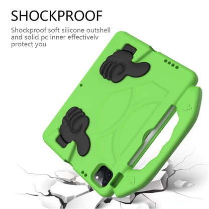 For iPad Air 13 2024 Children EVA Shockproof Tablet Case with Thumb Bracket(Green) - iPad Air 13 2024 Cases by PMC Jewellery | Online Shopping South Africa | PMC Jewellery | Buy Now Pay Later Mobicred