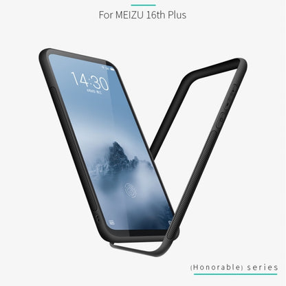 PINWUYO Shockproof Waterproof Full Coverage PC + TPU + Skin Protective Case for Meizu 16 Plus(Black) - Meizu by PINWUYO | Online Shopping South Africa | PMC Jewellery | Buy Now Pay Later Mobicred