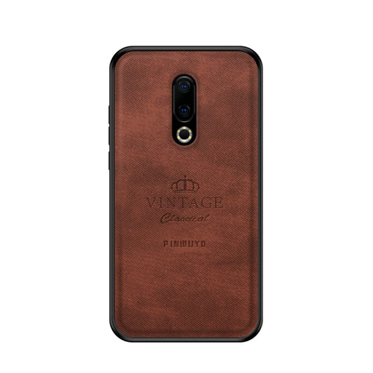 PINWUYO Shockproof Waterproof Full Coverage PC + TPU + Skin Protective Case for Meizu 16 Plus(Brown) - Meizu by PINWUYO | Online Shopping South Africa | PMC Jewellery | Buy Now Pay Later Mobicred