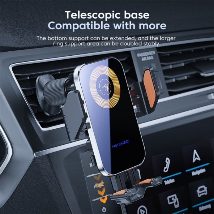 X15 Wireless Charger Mobile Phone Bracket Car Air Vent Cell Phone Mount Holder(Black) - Car Charger by PMC TechLife | Online Shopping South Africa | PMC TechLife | Buy Now Pay Later Mobicred