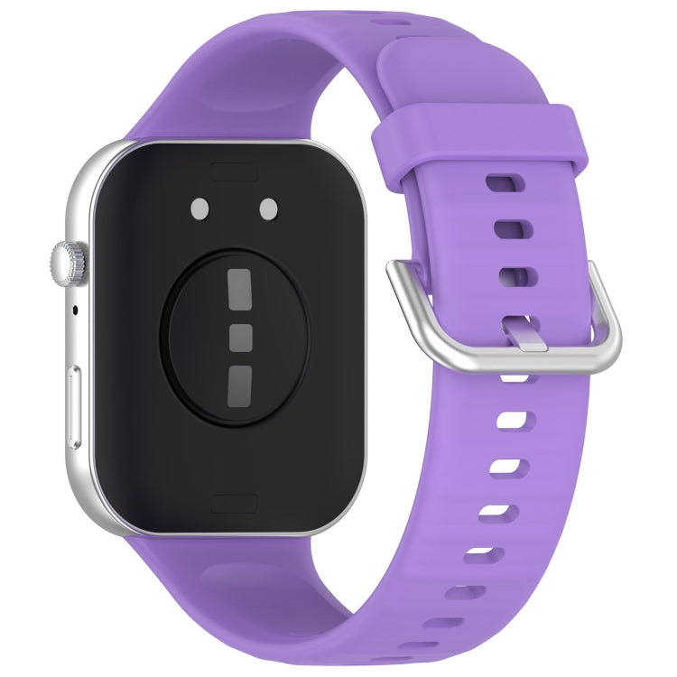 For Huawei Watch Fit3 Silicone Soft Watch Band + Clear Watch Protective Case Set(Lilac Purple) - Watch Bands by PMc TechLife | Online Shopping South Africa | PMc TechLife | Buy Now Pay Later Mobicred