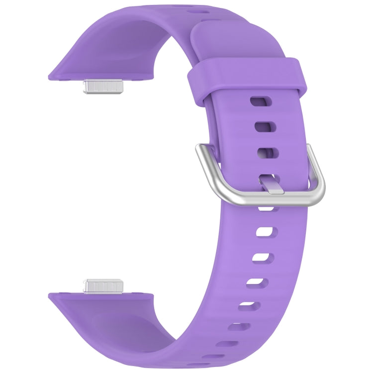 For Huawei Watch Fit3 Silicone Soft Watch Band + Clear Watch Protective Case Set(Lilac Purple) - Watch Bands by PMc TechLife | Online Shopping South Africa | PMc TechLife | Buy Now Pay Later Mobicred