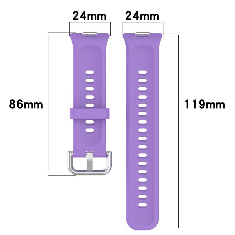 For Huawei Watch Fit3 Silicone Soft Watch Band + Clear Watch Protective Case Set(Red) - Watch Bands by PMc TechLife | Online Shopping South Africa | PMc TechLife | Buy Now Pay Later Mobicred