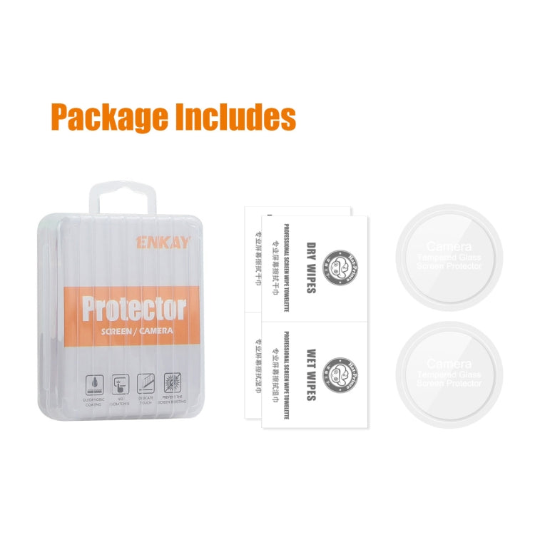 For Garmin Forerunner 158 2pcs ENKAY Hat-Prince 0.2mm 9H Tempered Glass Screen Protector Watch Film - free shipping - PMC TechLife - Order now!