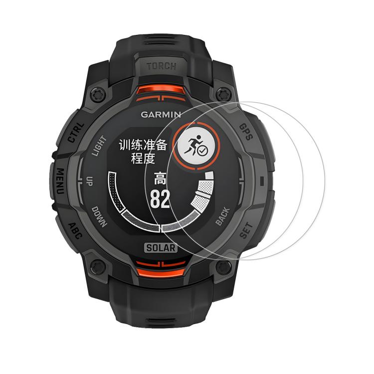 For Garmin Instinct 3 AMOLED / Solar 45mm 2pcs ENKAY Hat-Prince 0.2mm 9H Tempered Glass Screen Protector Watch Film - free shipping - PMC TechLife - Order now!