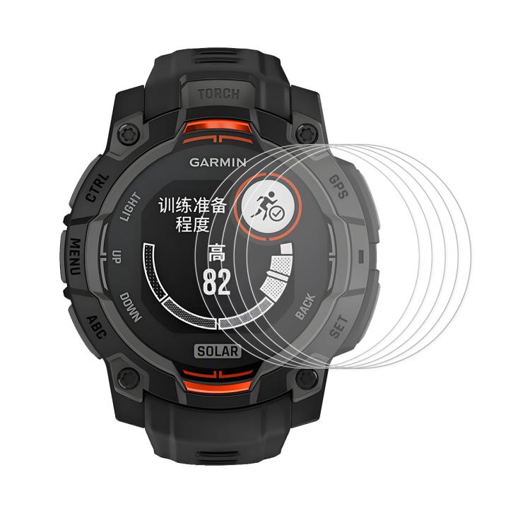 For Garmin Instinct E 45mm 5pcs ENKAY Hat-Prince 0.2mm 9H Tempered Glass Screen Protector Watch Film - free shipping - PMC TechLife - Order now!
