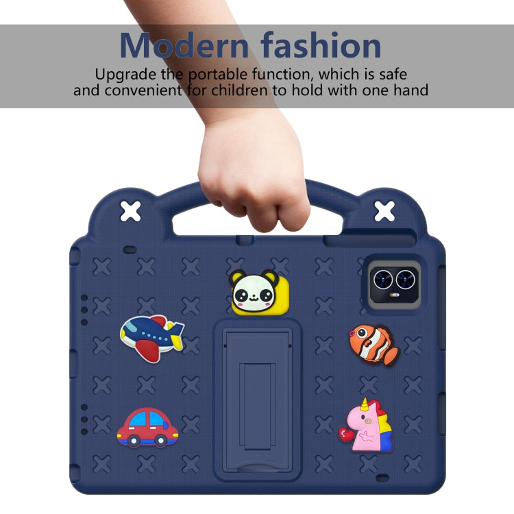 For Blackview Tab 80 10.1 2023 Handle Kickstand Children EVA Shockproof Tablet Case(Navy Blue) - Others by PMC Jewellery | Online Shopping South Africa | PMC Jewellery | Buy Now Pay Later Mobicred