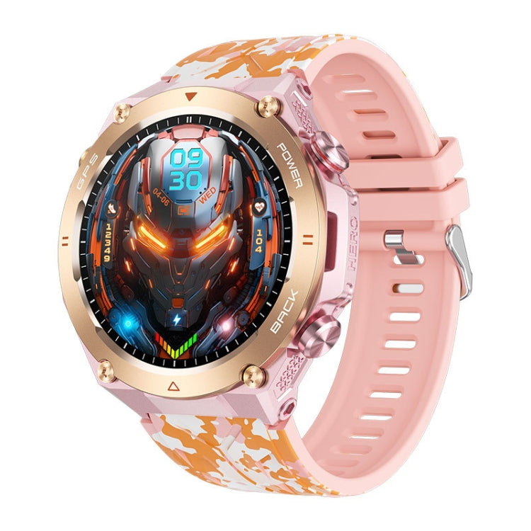 KC82 1.45 inch Color Screen Smart Watch, Support Bluetooth Call / Health Monitoring(Camouflage Pink) - Smart Watches by PMC TechLife | Online Shopping South Africa | PMC TechLife | Buy Now Pay Later Mobicred