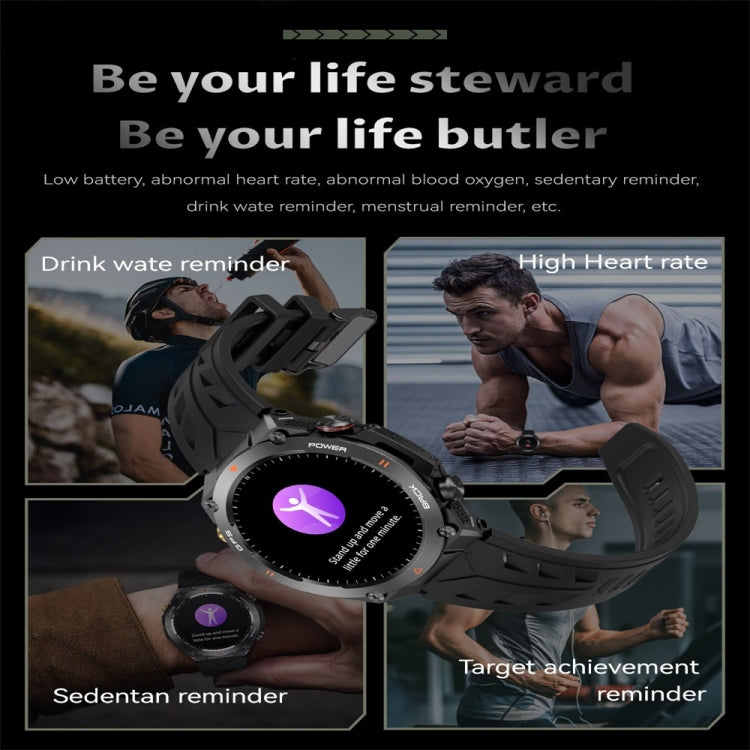 KC82 1.45 inch Color Screen Smart Watch, Support Bluetooth Call / Health Monitoring(Camouflage Black) - Smart Watches by PMC TechLife | Online Shopping South Africa | PMC TechLife | Buy Now Pay Later Mobicred