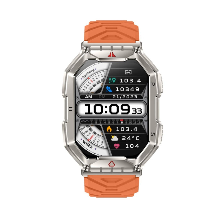 KR82 2.1 inch Color Screen Smart Watch, Support Bluetooth Call / Health Monitoring(Orange) - Smart Wristbands by PMC TechLife | Online Shopping South Africa | PMC TechLife | Buy Now Pay Later Mobicred