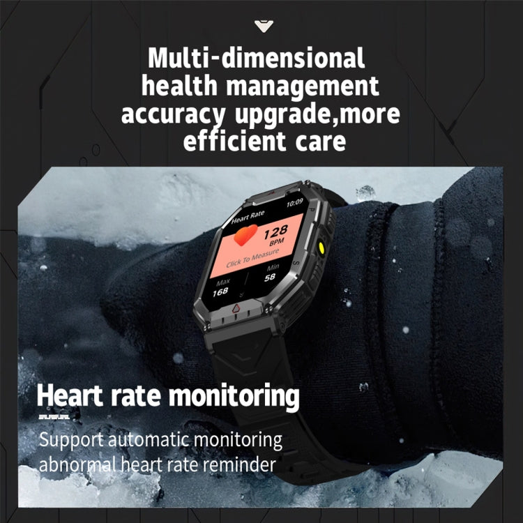 KR82 2.1 inch Color Screen Smart Watch, Support Bluetooth Call / Health Monitoring(Orange) - Smart Wristbands by PMC TechLife | Online Shopping South Africa | PMC TechLife | Buy Now Pay Later Mobicred