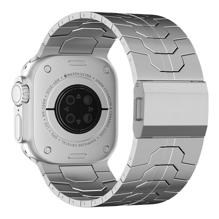 For Apple Watch SE 2023 44mm Norman Buckle Stainless Steel Watch Band(Silver) - free shipping - PMC TechLife - Order now!