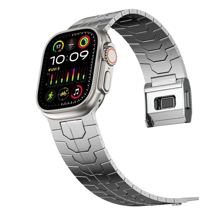 For Apple Watch Ultra 49mm Norman Buckle Stainless Steel Watch Band(Silver) - free shipping - PMC TechLife - Order now!