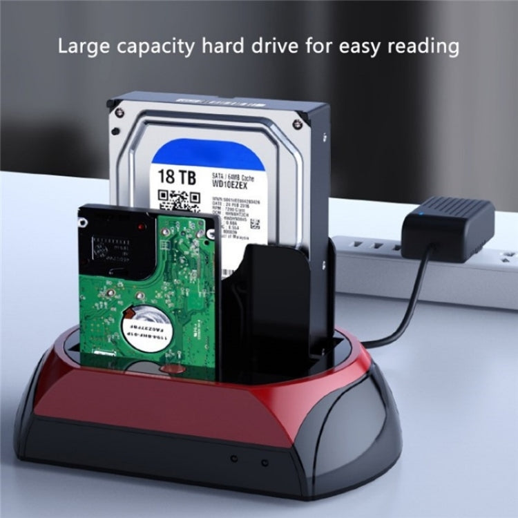 575D USB Hard Disk Holder Laptop Mobile Hard Disk Box 2.5 / 3.5inch SATA IDE HDD Base, Plug:EU Plug - free shipping - PMC Jewellery - Order now!