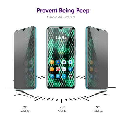 For Tecno Spark 9 5pcs ENKAY Hat-Prince 28 Degree Anti-peeping Privacy Tempered Glass Film - Others by ENKAY | Online Shopping South Africa | PMC Jewellery | Buy Now Pay Later Mobicred