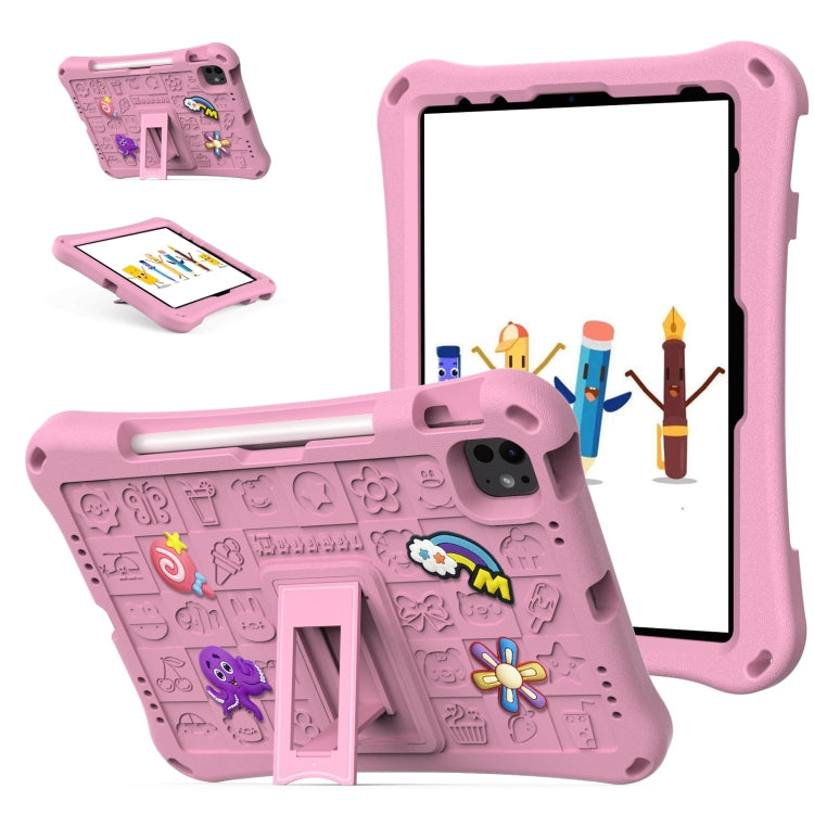 For iPad Air 11 2025 / 2024 Hi Baby EVA Full Body Tablet Case with Strap(Pink) - iPad Air 11 2025 / 2024 Cases by PMC TechLife | Online Shopping South Africa | PMC TechLife | Buy Now Pay Later Mobicred