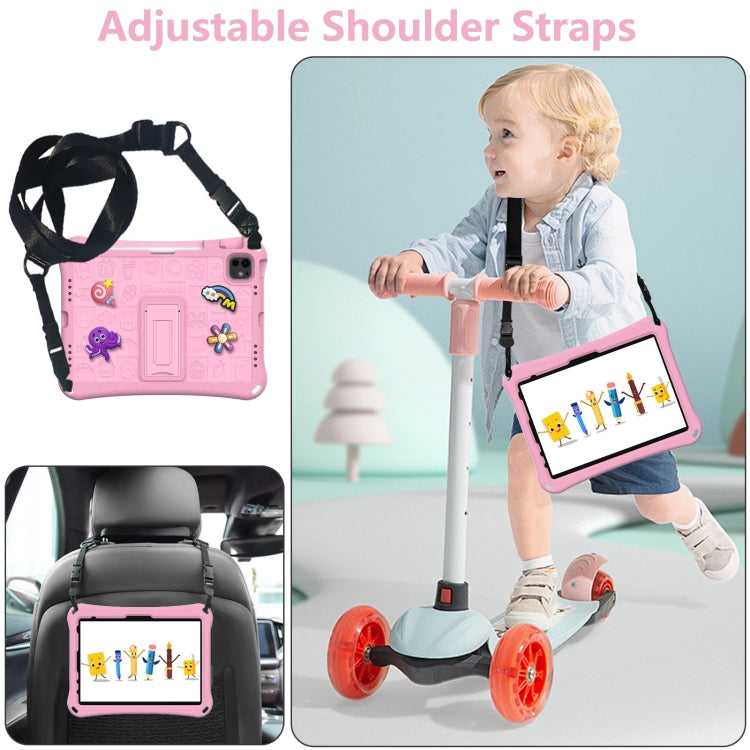 For iPad Air 11 2025 / 2024 Hi Baby EVA Full Body Tablet Case with Strap(Pink) - iPad Air 11 2025 / 2024 Cases by PMC TechLife | Online Shopping South Africa | PMC TechLife | Buy Now Pay Later Mobicred