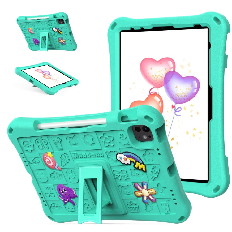 For iPad Air 11 2025 / 2024 Hi Baby EVA Full Body Tablet Case with Strap(Mint Green) - iPad Air 11 2025 / 2024 Cases by PMC TechLife | Online Shopping South Africa | PMC TechLife | Buy Now Pay Later Mobicred