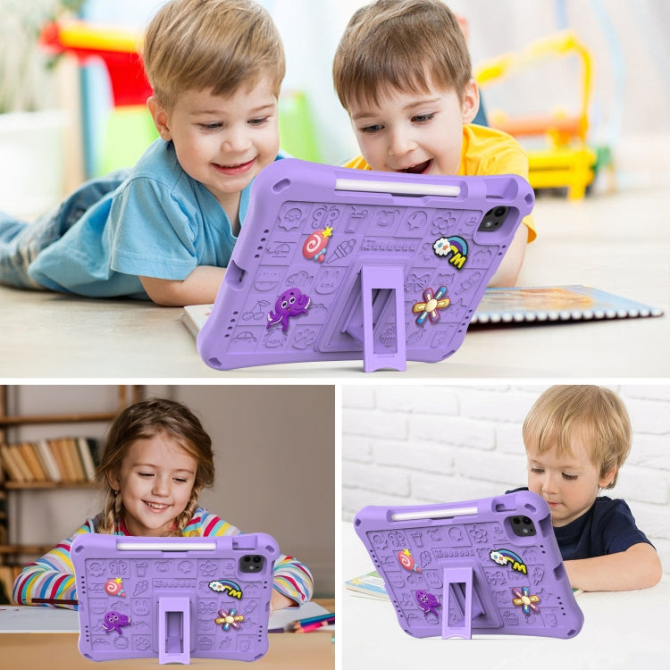 For iPad Pro 11 2024 Hi Baby EVA Full Body Tablet Case with Strap(Light Purple) - iPad Pro 11 2024 Cases by PMC TechLife | Online Shopping South Africa | PMC TechLife | Buy Now Pay Later Mobicred