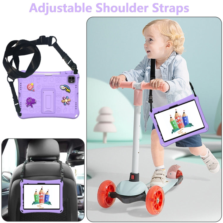 For iPad Pro 11 2024 Hi Baby EVA Full Body Tablet Case with Strap(Light Purple) - iPad Pro 11 2024 Cases by PMC TechLife | Online Shopping South Africa | PMC TechLife | Buy Now Pay Later Mobicred