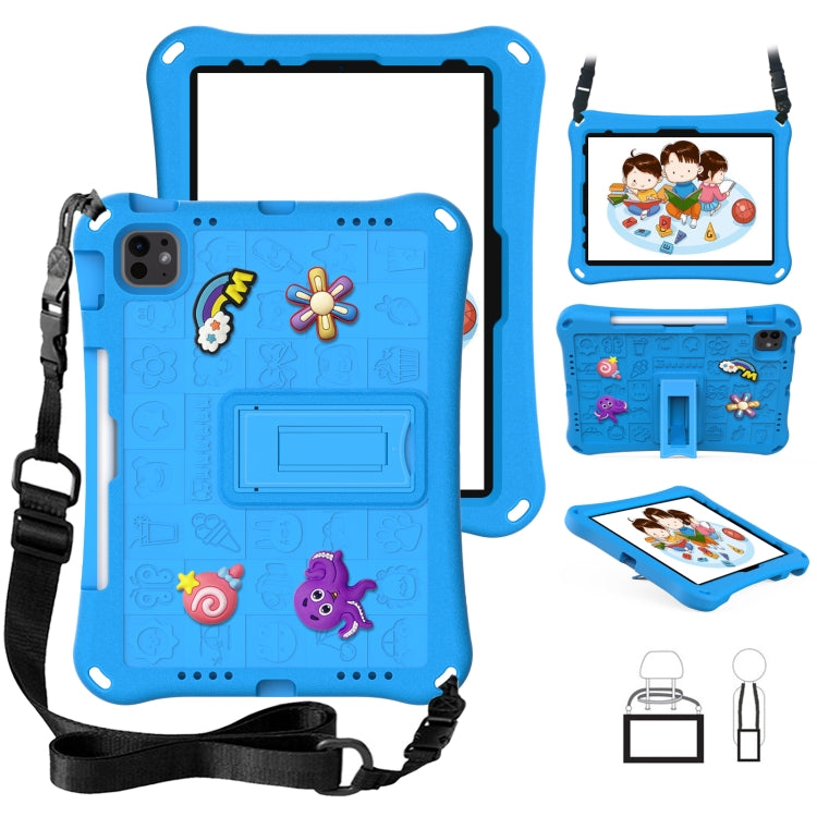 For iPad Pro 11 2024 Hi Baby EVA Full Body Tablet Case with Strap(Sky Blue) - iPad Pro 11 2024 Cases by PMC TechLife | Online Shopping South Africa | PMC TechLife | Buy Now Pay Later Mobicred