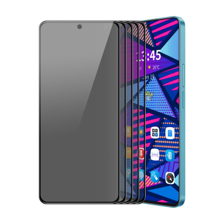 For OPPO Reno11 F / F25 Pro 5pcs ENKAY Hat-Prince 28 Degree Anti-peeping Privacy Silk Print Tempered Glass Film - free shipping - PMC Jewellery - Order now!