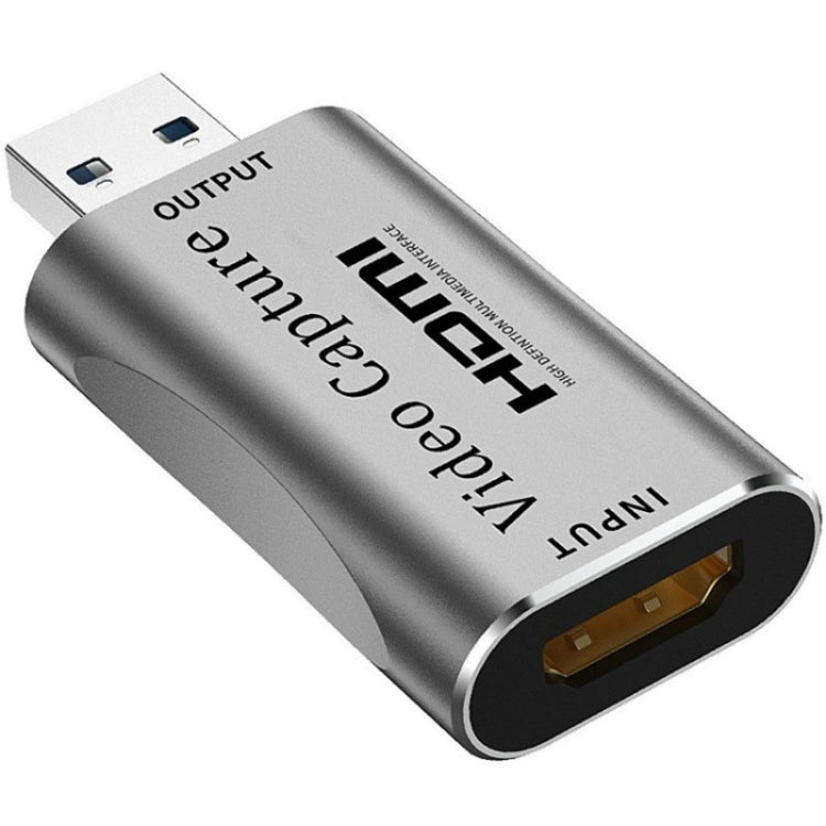C30 For Game Live Streaming Aluminum Alloy USB Male to HDMI Female HD Video Capture Card - Video Capture Solutions by PMC TechLife | Online Shopping South Africa | PMC TechLife | Buy Now Pay Later Mobicred
