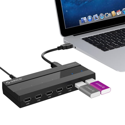 ORICO H727RK-U2 7 Ports USB2.0 HUB with Data Cable - USB 2.0 HUB by ORICO | Online Shopping South Africa | PMC Jewellery | Buy Now Pay Later Mobicred