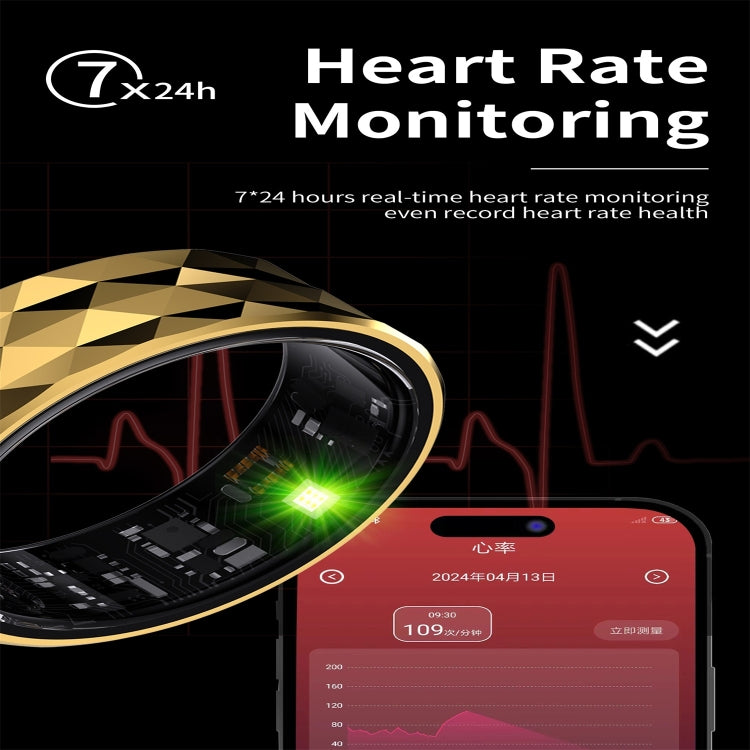 R12M SIZE 22 Smart Ring, Support Health Monitoring / Multiple Exercise Modes(Silver) - Smart Rings / Smart Telephones by PMC TechLife | Online Shopping South Africa | PMC TechLife | Buy Now Pay Later Mobicred