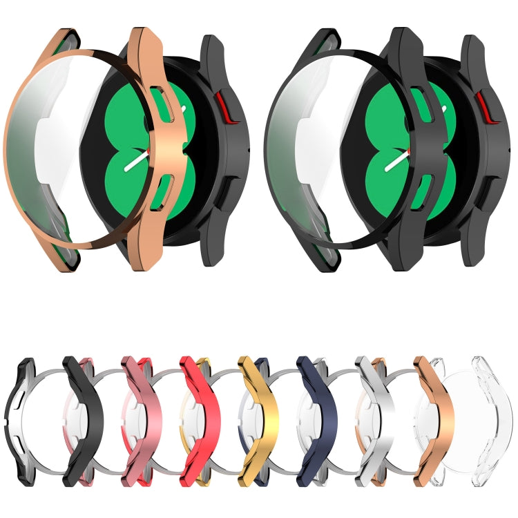 For Samsung Galaxy Watch FE 40mm Full Coverage TPU Electroplated Watch Protective Case(Transparent) - Watch Cases by PMC TechLife | Online Shopping South Africa | PMC TechLife | Buy Now Pay Later Mobicred