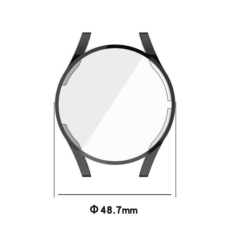 For Samsung Galaxy Watch FE 40mm Full Coverage TPU Electroplated Watch Protective Case(Transparent) - Watch Cases by PMC TechLife | Online Shopping South Africa | PMC TechLife | Buy Now Pay Later Mobicred