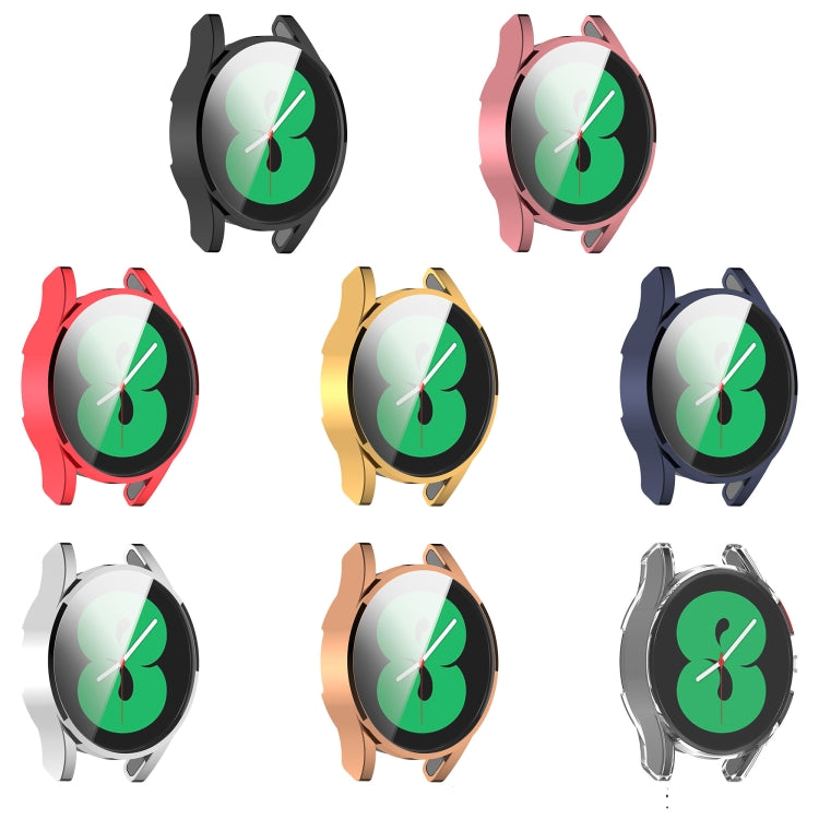 For Samsung Galaxy Watch FE 40mm Full Coverage TPU Electroplated Watch Protective Case(Transparent) - Watch Cases by PMC TechLife | Online Shopping South Africa | PMC TechLife | Buy Now Pay Later Mobicred