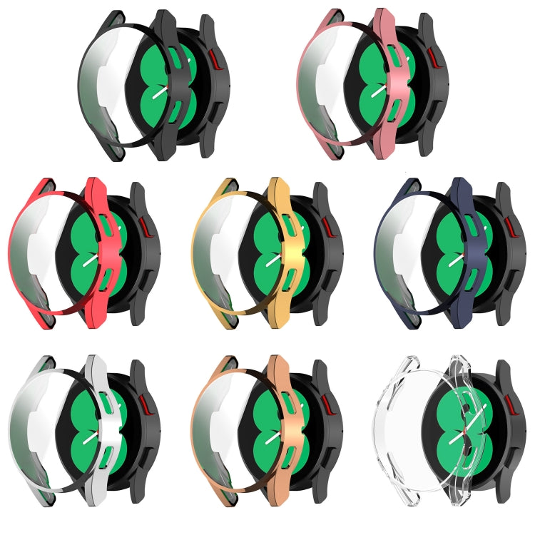 For Samsung Galaxy Watch FE 40mm Full Coverage TPU Electroplated Watch Protective Case(Transparent) - Watch Cases by PMC TechLife | Online Shopping South Africa | PMC TechLife | Buy Now Pay Later Mobicred