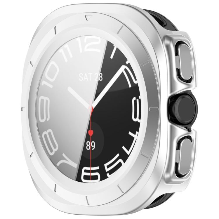 For Samsung Galaxy Watch Ultra 47mm Tempered Film Integrated Waterproof PC Watch Protective Case(Silver) - free shipping - PMC TechLife - Order now!