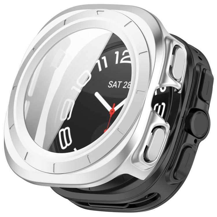 For Samsung Galaxy Watch Ultra 47mm Tempered Film Integrated Waterproof PC Watch Protective Case(Silver) - free shipping - PMC TechLife - Order now!