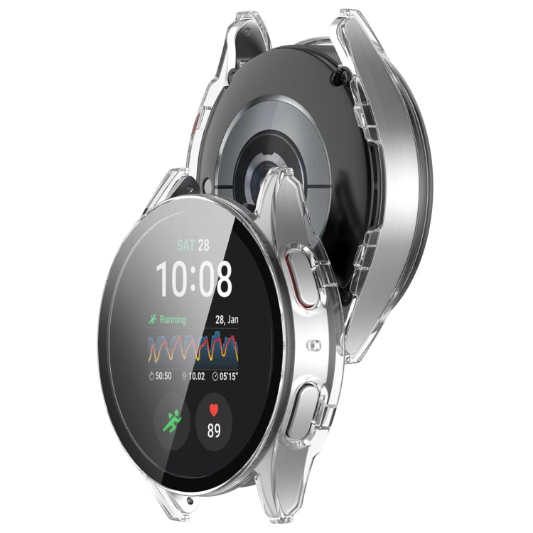 For Samsung Galaxy Watch 7 44mm PC+Tempered Film Integrated Waterproof Watch Protective Case(Transparent) - Watch Cases by PMC TechLife | Online Shopping South Africa | PMC TechLife | Buy Now Pay Later Mobicred