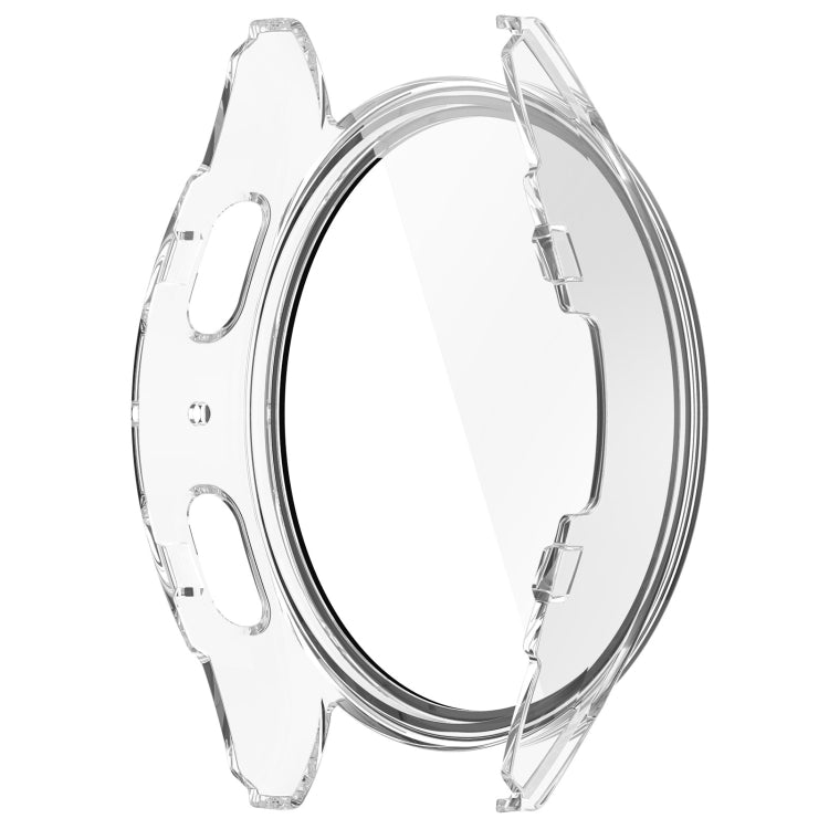 For Samsung Galaxy Watch 7 44mm PC+Tempered Film Integrated Waterproof Watch Protective Case(Transparent) - Watch Cases by PMC TechLife | Online Shopping South Africa | PMC TechLife | Buy Now Pay Later Mobicred