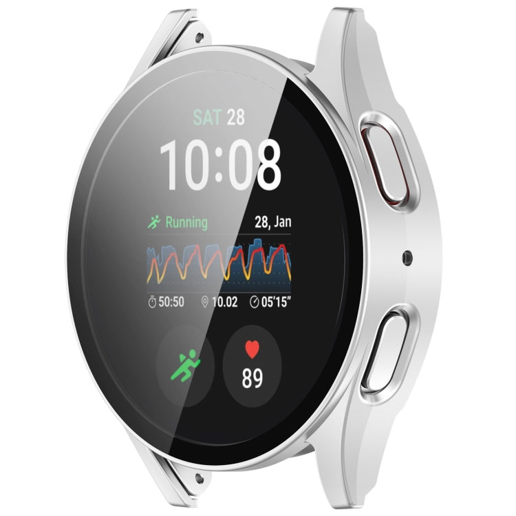 For Samsung Galaxy Watch 7 44mm Tempered Film Integrated Waterproof PC Watch Protective Cover(Silver) - free shipping - PMC TechLife - Order now!