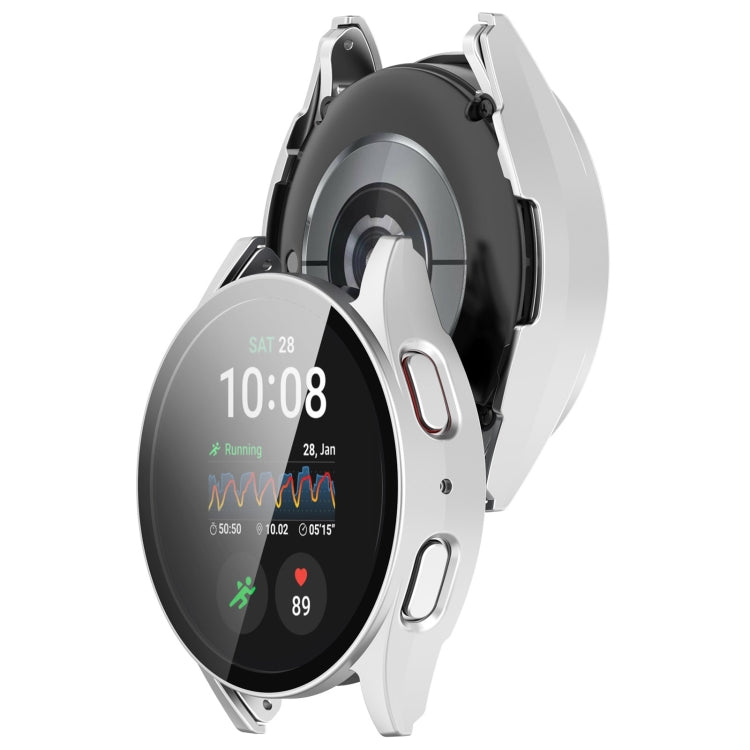 For Samsung Galaxy Watch 7 44mm Tempered Film Integrated Waterproof PC Watch Protective Cover(Silver) - free shipping - PMC TechLife - Order now!
