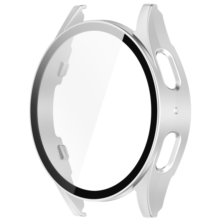 For Samsung Galaxy Watch 7 44mm Tempered Film Integrated Waterproof PC Watch Protective Cover(Silver) - free shipping - PMC TechLife - Order now!