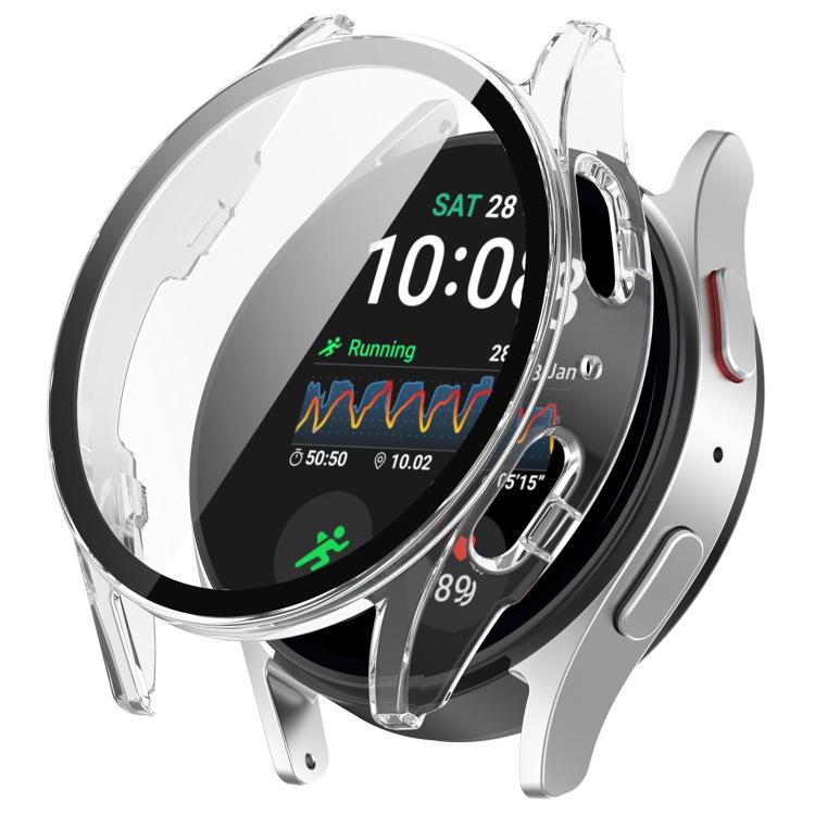 For Samsung Galaxy Watch 7 40mm Tempered Film Integrated Waterproof PC Watch Protective Cover(Transparent) - free shipping - PMC TechLife - Order now!